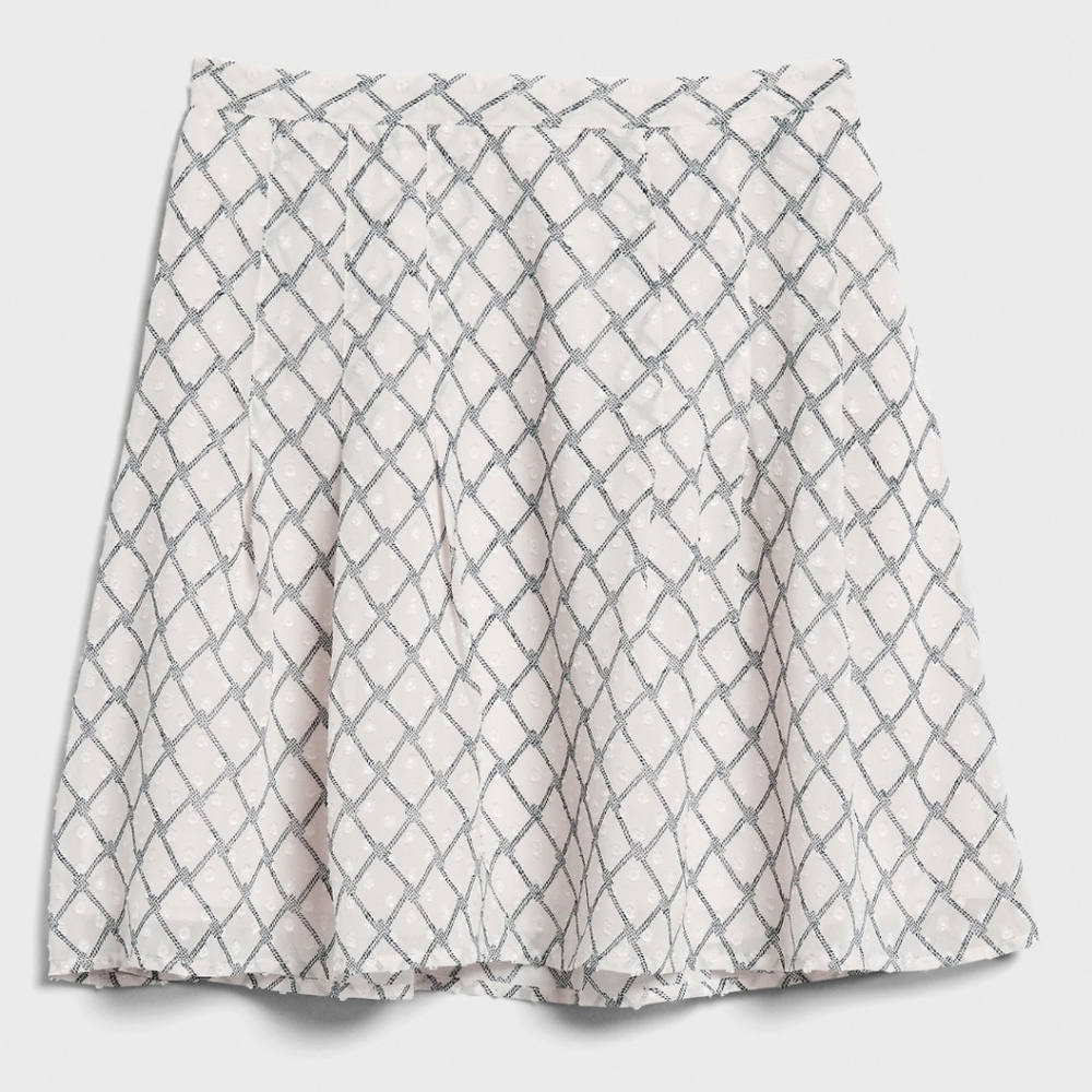 Banana Republic Factory Clip Dot Pleated Skirt 4